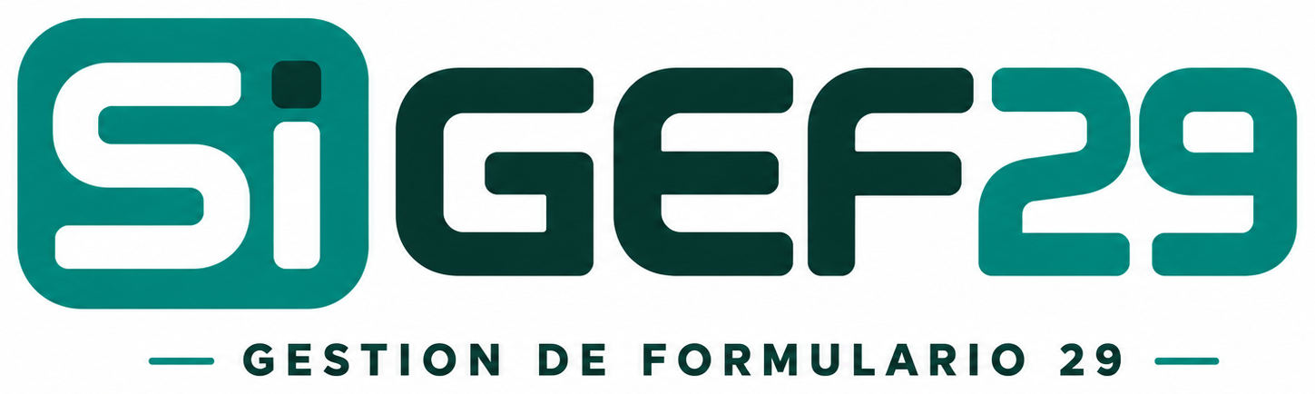 SiGEF29 — Gestión del Formulario 29